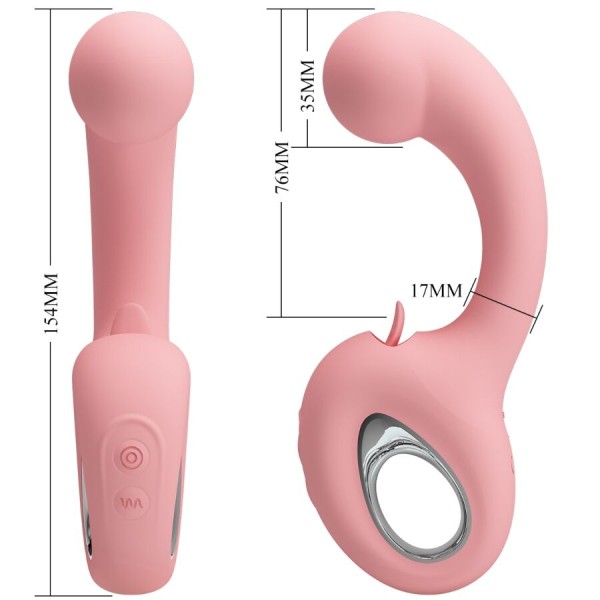 Pretty Love - Vibrateur Point G + Stimulateur DE Clitoris Eryn...