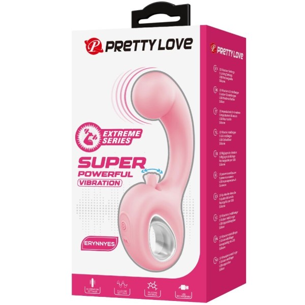 Pretty Love - Vibrateur Point G + Stimulateur DE Clitoris Eryn...