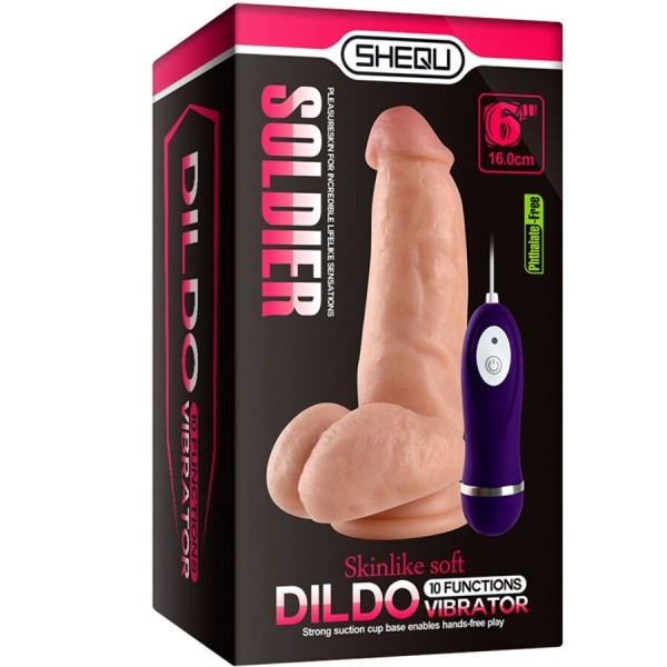 Shequ - Vibrador Vibrador Soldado Com Controle Remoto 16 CM