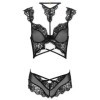 LIVCO CORSETTI FASHION - PALMENOM LC 90614 SOUTIEN-GORGE + CULOTTE NOIR LIVCO CORSETTI SETS