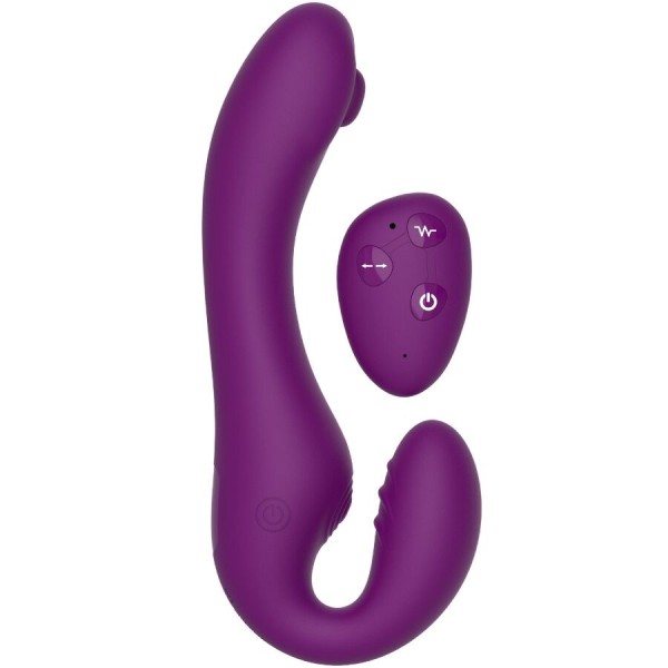 Xocoon - Vibrador Strapless 2 EN 1 Con Control Remoto Morado