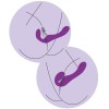 Xocoon - Vibrador Strapless 2 EN 1 Con Control Remoto Morado
