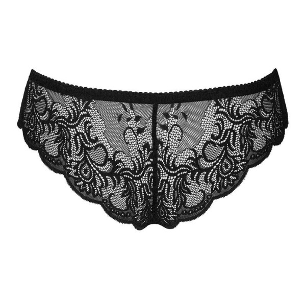 LIVCO CORSETTI FASHION - LOVE STORY LC 90679 CULOTTE CROTCHLESS NOIR L/XL LIVCO CORSETTI PANTIES