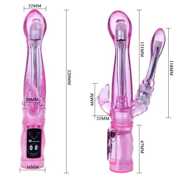Baile - Vibrateur Flexible Avec Stimulateur Anal