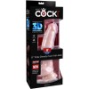 King Cock - Consolador Triple Densidad 18,4 CM - Pene Realista