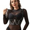 SUBBLIME - ARNES CORSET CON DETALLE CADENA TALLA ÚNICA SUBBLIME F