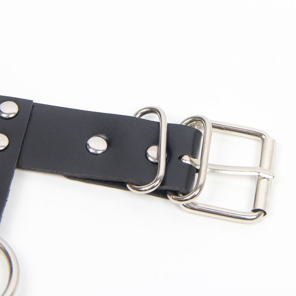 SUBBLIME - SOUTIEN-GORGE HARNAIS ET COLLIER AVEC CHAÎNE S TAILLE UNIQUE SUBBLIME FETISH