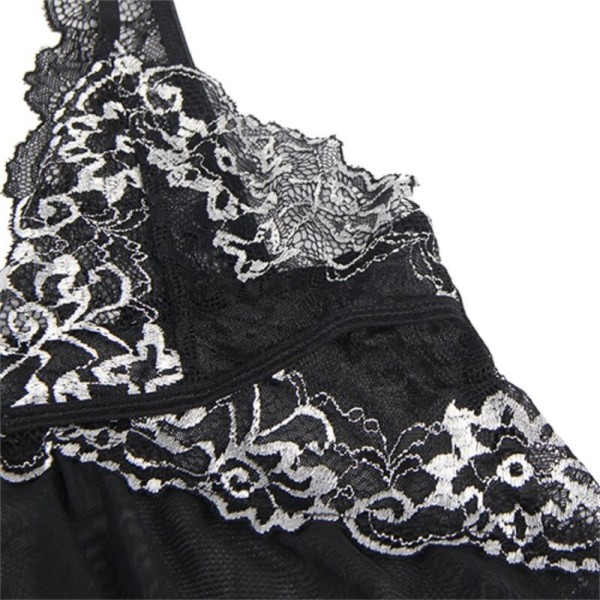 SUBBLIME - BABYDOLL TISSU TULLE POITRINE DENTELLE L/XL SUBBLIME BABYDOLLS