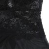 SUBBLIME - TISSU TULLE BABYDOLL AVEC DENTELLE ET DÉTAIL FLEUR NOIR S/M SUBBLIME BABYDOLLS
