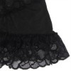 SUBBLIME - BABYDOLL BRETELLES RÉGLABLES ET DENTELLE TRANSPARENTE IMPRIMÉ FLEURI NOIR L/XL SUBBLIME BABYDOLLS