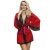 SUBBLIME - ROBE EN TISSU TRANSPARENT DÉTAIL DENTELLE ROUGE L/XL SUBBLIME BABYDOLLS