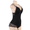 SUBBLIME - TEDDY DÉTAIL DENTELLE FLORALE NOIR L/XL SUBBLIME BODIES