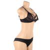 SUBBLIME - ENSEMBLE DEUX PIÈCES DE SOUTIEN-GORGE TRANSPARENT ET BANDES S/M SUBBLIME SETS