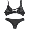 SUBBLIME - ENSEMBLE DEUX PIÈCES DE SOUTIEN-GORGE TRANSPARENT ET BANDES S/M SUBBLIME SETS