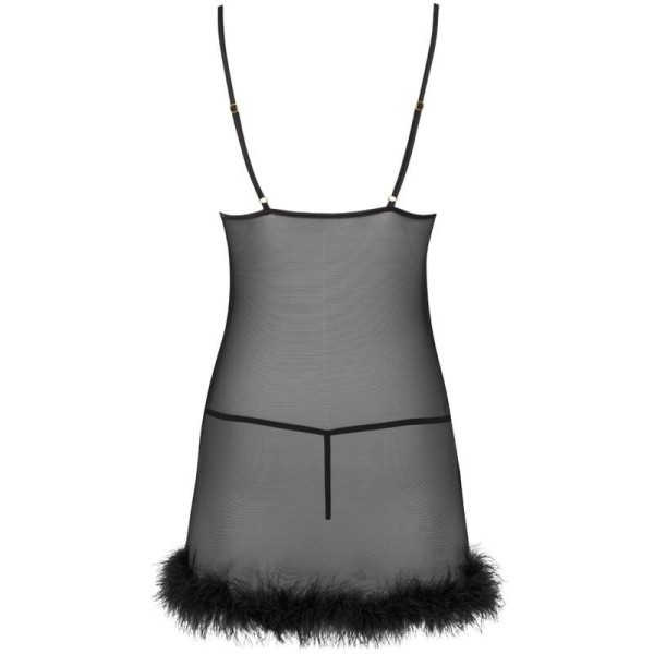 LIVCO CORSETTI FASHION - ENSEMBLE ZERUNAM BABYDOLL + STRING NOIR LIVCO CORSETTI SETS