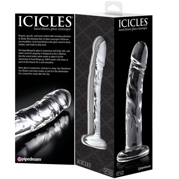 Icicles - N. 62 Masseur EN Verre – Godes sans vibration
