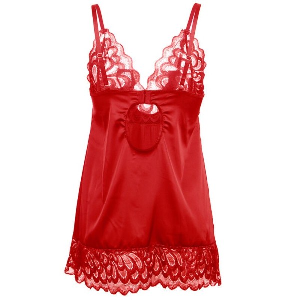 SUBBLIME - BABYDOLL SATÉN CON ENCAJE ROJO S/M SUBBLIME BABYDOLLS