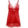 SUBBLIME - BABYDOLL SATÉN CON ENCAJE ROJO S/M SUBBLIME BABYDOLLS