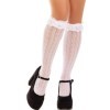 LEG AVENUE - CALCETINES ALTOS VOLANTES BLANCOS LEG AVENUE MEDIAS
