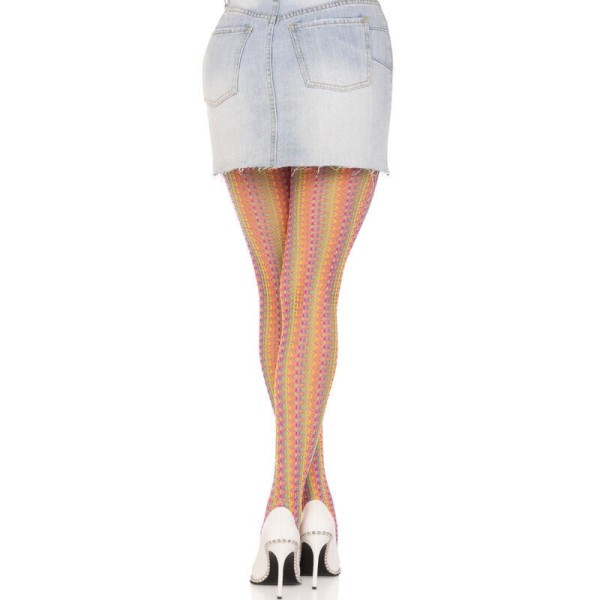LEG AVENUE - BAS AU CROCHET MULTICOLORE LEG AVENUE HOSIERY