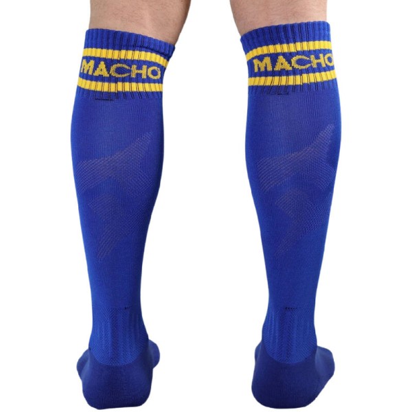 Macho - Calcetines Largos Talla Única Azul