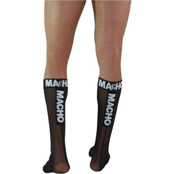 Macho - Chaussettes Fines Taille Unique Noires