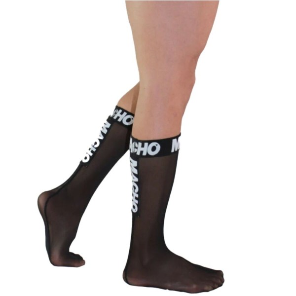 Macho - Chaussettes Fines Taille Unique Noires