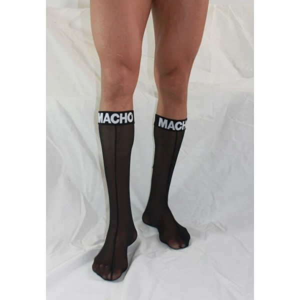 Macho - Chaussettes Fines Taille Unique Noires