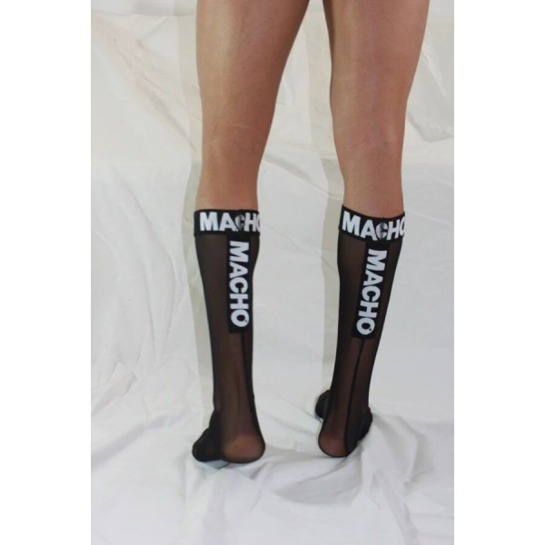 Macho - Chaussettes Fines Taille Unique Noires