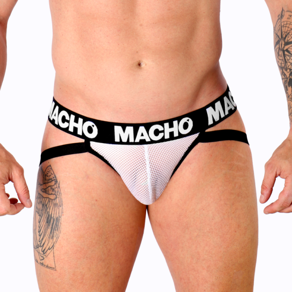 Macho - Mx26x1 Jock Grid Branco S – Jockstraps