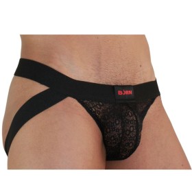 Burn - 005 Lingerie Jock Negro L - Suspensorio