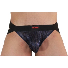 Burn - 006 Jock Shiny Blue / Black S - Suspensorio