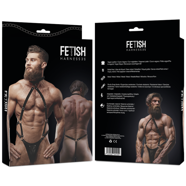 Fetish Submissive Attitude - Harnais Jock Strap EN Cuir Écolog...