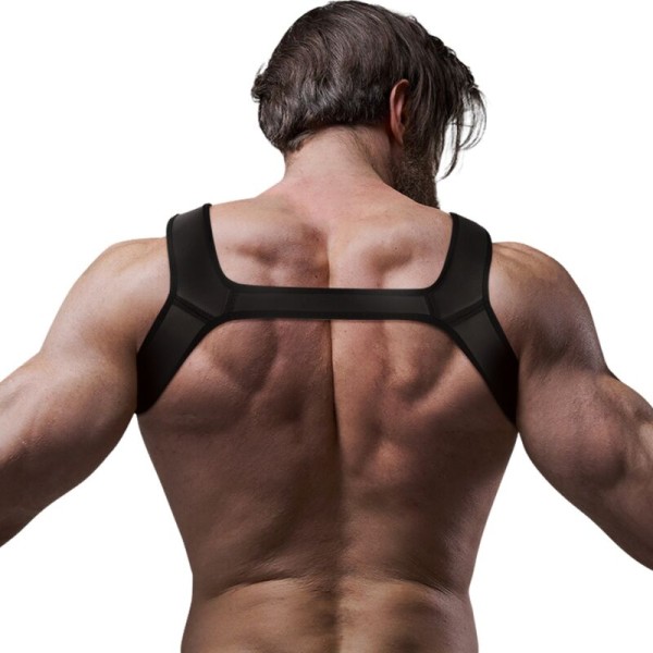Atitude Submissa Fetiche - Arnês Peitoral de Neoprene...