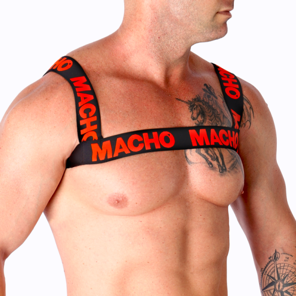 Macho - Arnês Duplo Vermelho – Arnês para homem