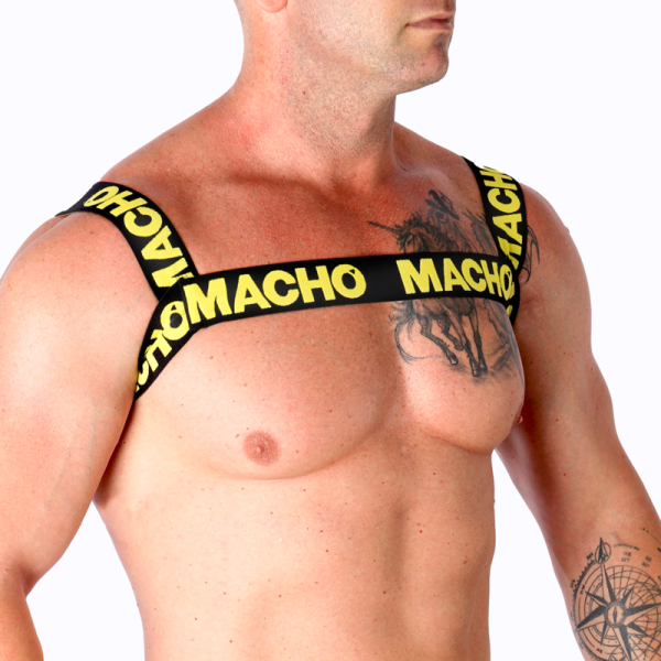 Macho - Harnais Double Jaune – Harnais pour hommes