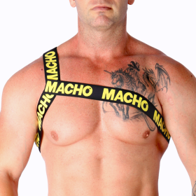 Macho - Harnais Romain Jaune L/xl – Harnais pour hommes