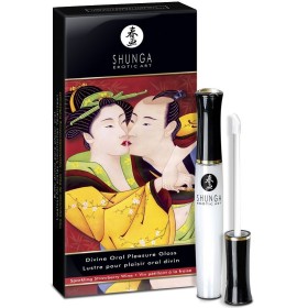 Shunga - Gloss À Lèvres Divine Fraise & Cava – Pour le sexe oral