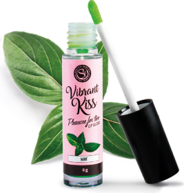 Secretplay - LIP Gloss Vibrating Kiss Mint – Para sexo oral