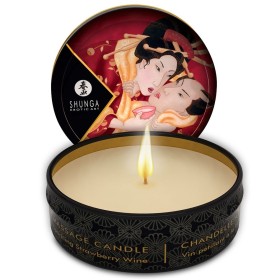 Shunga - Mini Caresse AUX Chandelles Fraises ET Bougie DE Mass...