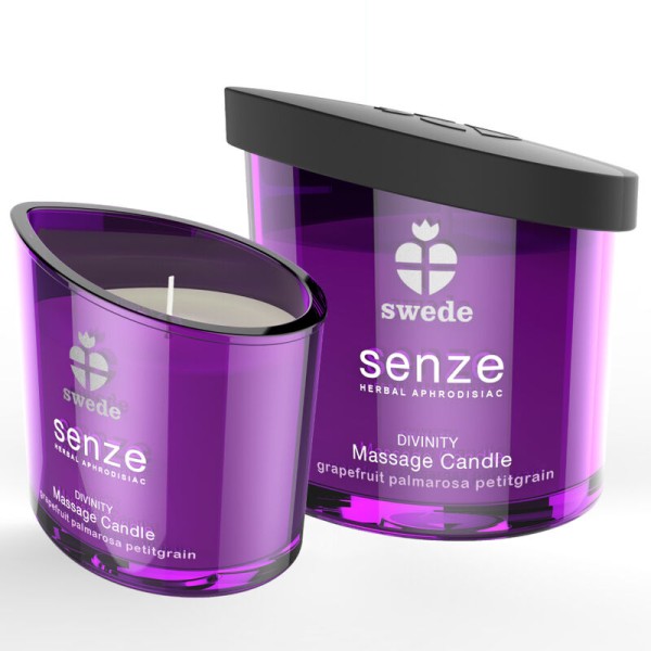 Swede - Bougie DE Massage Senze Divinity - Pamplemousse, Palma...