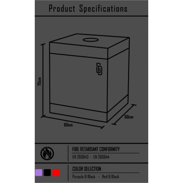 SECRET DOME - KINK CLUB CABINA BUKKAKE NOIR ET ROUGE SECRET DOME