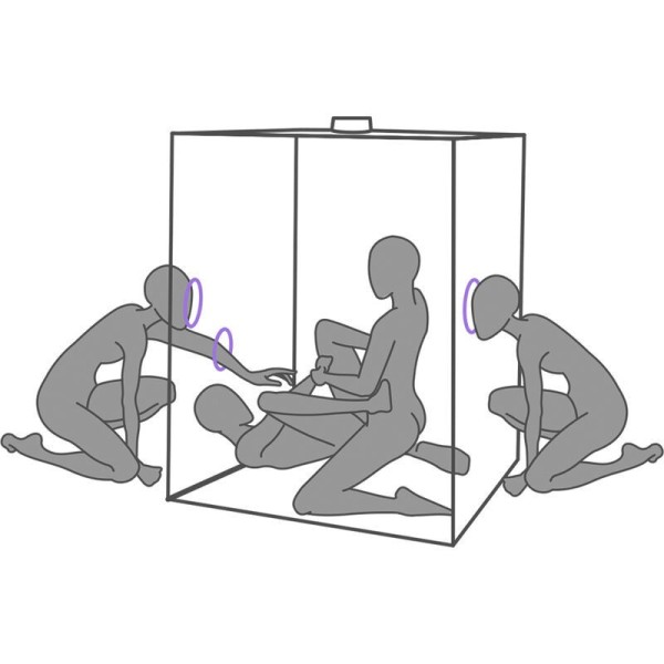 SECRET DOME - KINK CLUB CABINE SCANDALE PURPLE SECRET DOME