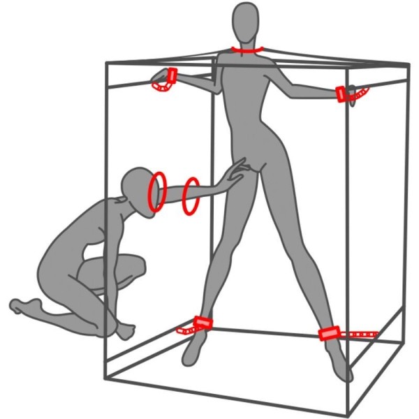 SECRET DOME - KINK CLUB CABIN SCANDALE NOIR ET ROUGE SECRET DOME