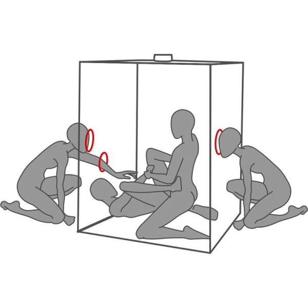 SECRET DOME - KINK CLUB CABIN SCANDALE NOIR ET ROUGE SECRET DOME