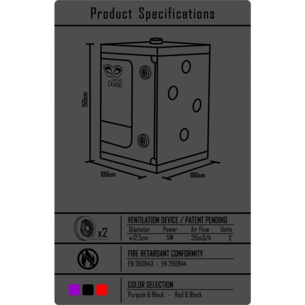 SECRET DOME - KINK CLUB CABIN SCANDALE NOIR ET ROUGE SECRET DOME