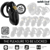 ADDICTED TOYS LOCKED - JAULA PARA PENE OBSIDIANA TALLA M ADDICTED