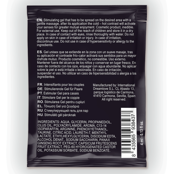 Spartan - GEL Améliorant L'érection À Effet Froid-Chaud 100% V...