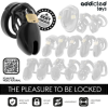 ADDICTED TOYS LOCKED - CAGE À PÉNIS OBSIDIAN HOLD TAILLE S ADDICTED TOYS LOCKED