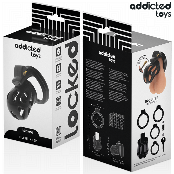 ADDICTED TOYS LOCKED - JAULA PARA EL PENE SILENCIOSA 7,5 CM ADDIC